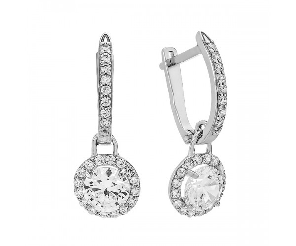 

Серьги серебряные с фианитами 920054б