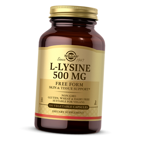 

Лизин, L-Lysine 500, Solgar 100вегкапс (27313007)