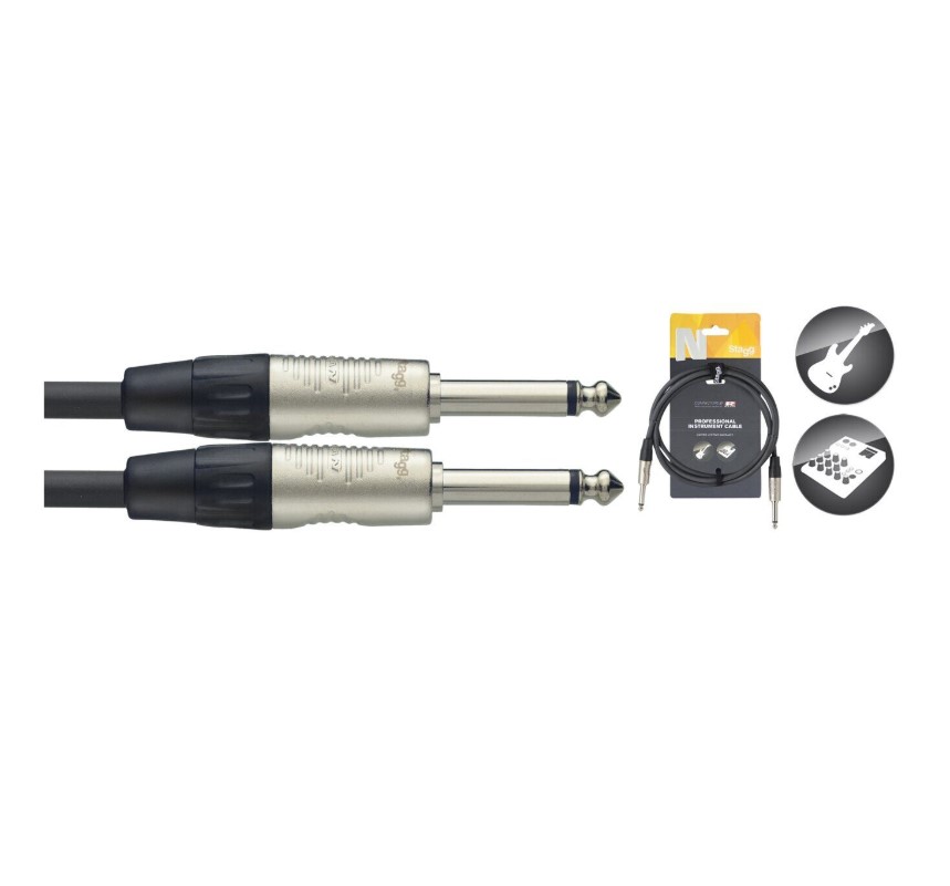 

Гитарный кабель Jack 6.3 - Jack 6.3 6м Stagg NGC6R