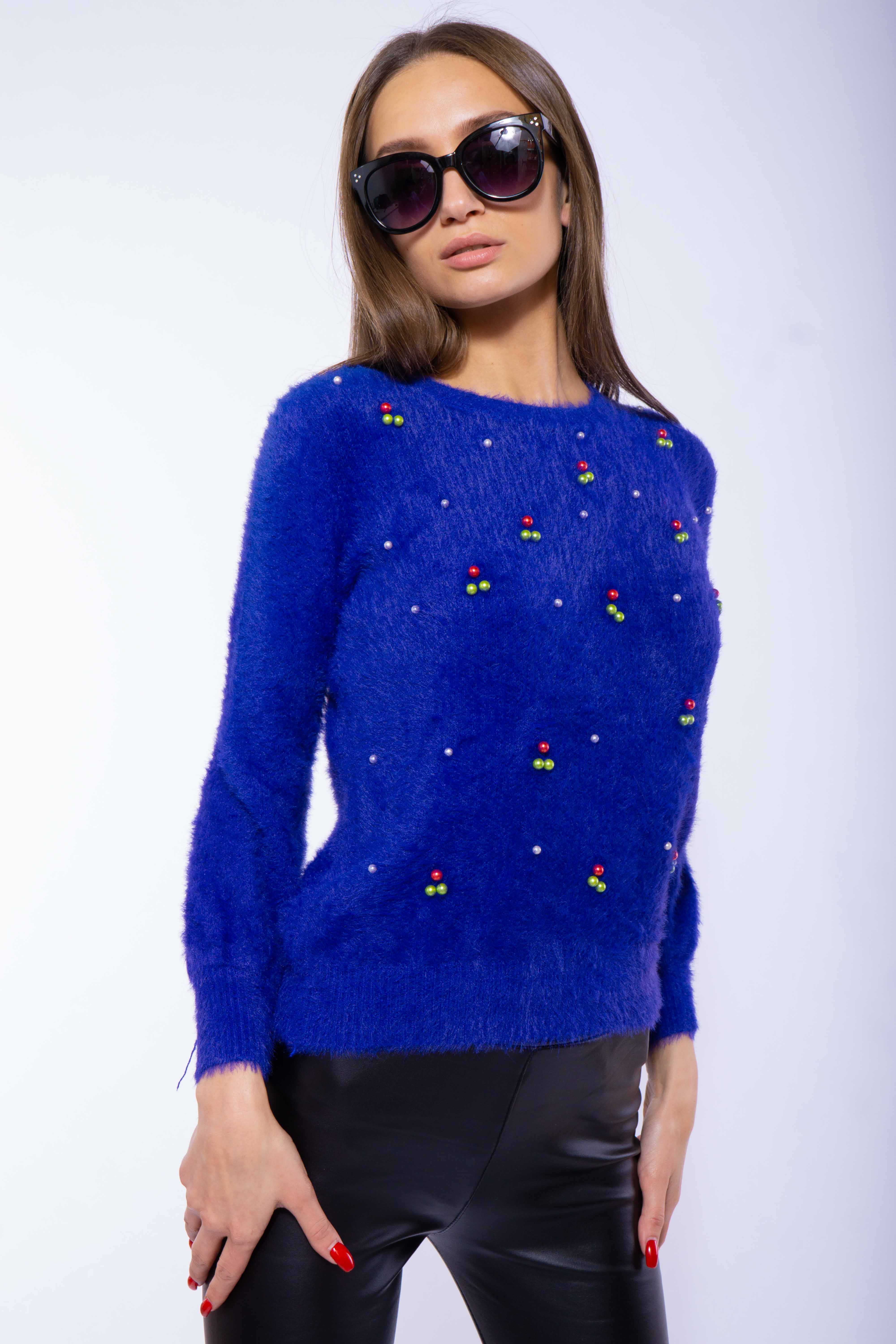 

Свитер женский с бусинками Time of Style 120PFA009078 S-M Mix