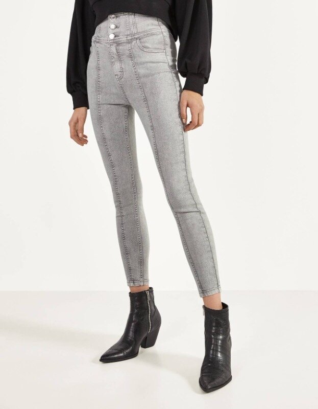 

Джинсы Bershka 0049/665/811  Серые, Джинсы Bershka 0049/665/811 36 Серые