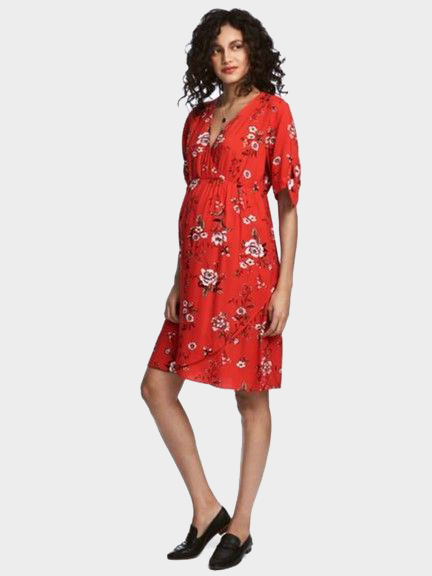 

Платье для беременных H&M 503201612 M Красное