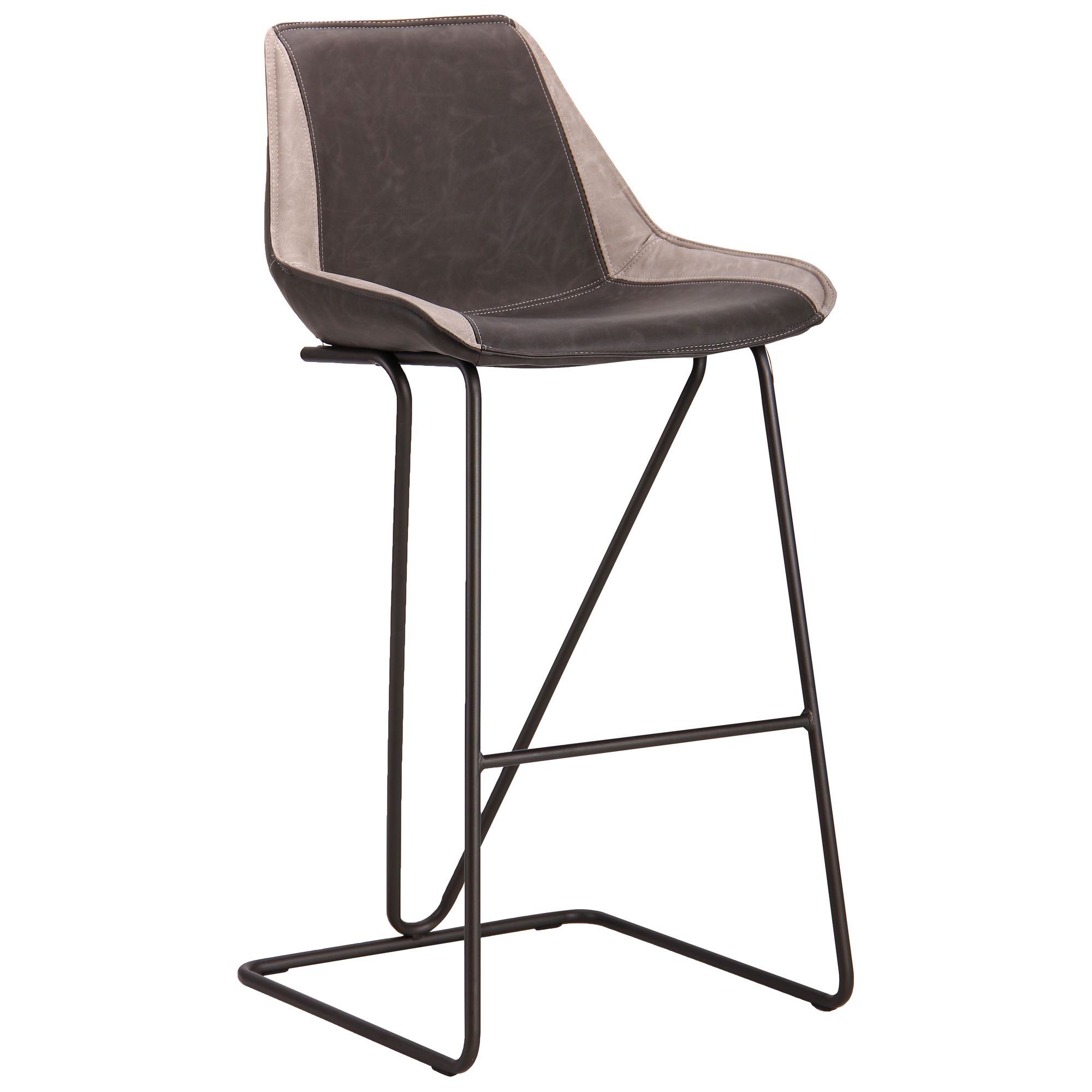 

Стул AMF барный Custer gunmetal, cowboy Dark Gray/Light Gray