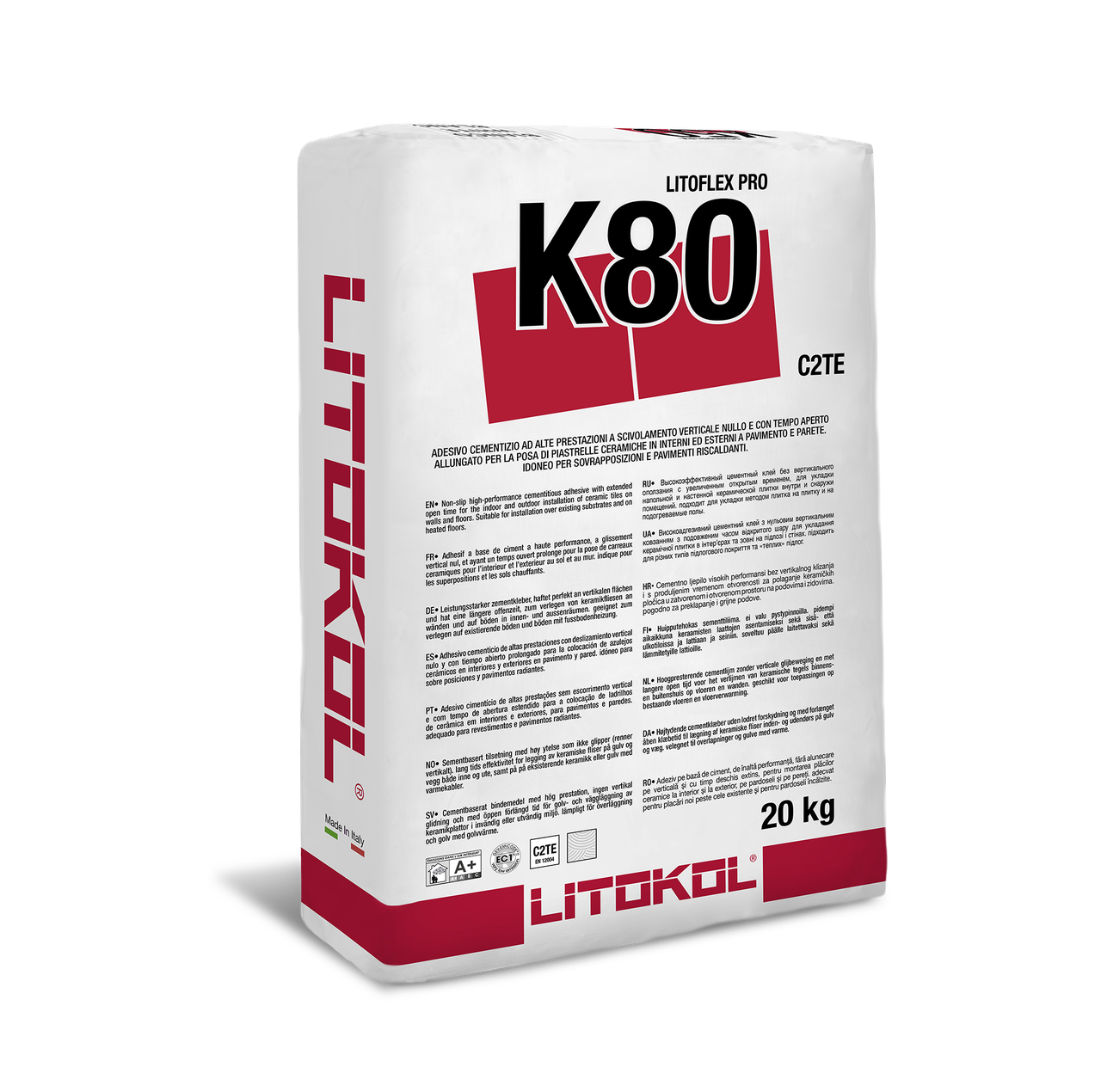 

Клей для плитки, камня Litokol Litoflex K80(литокол к80) 20 кг(серый)