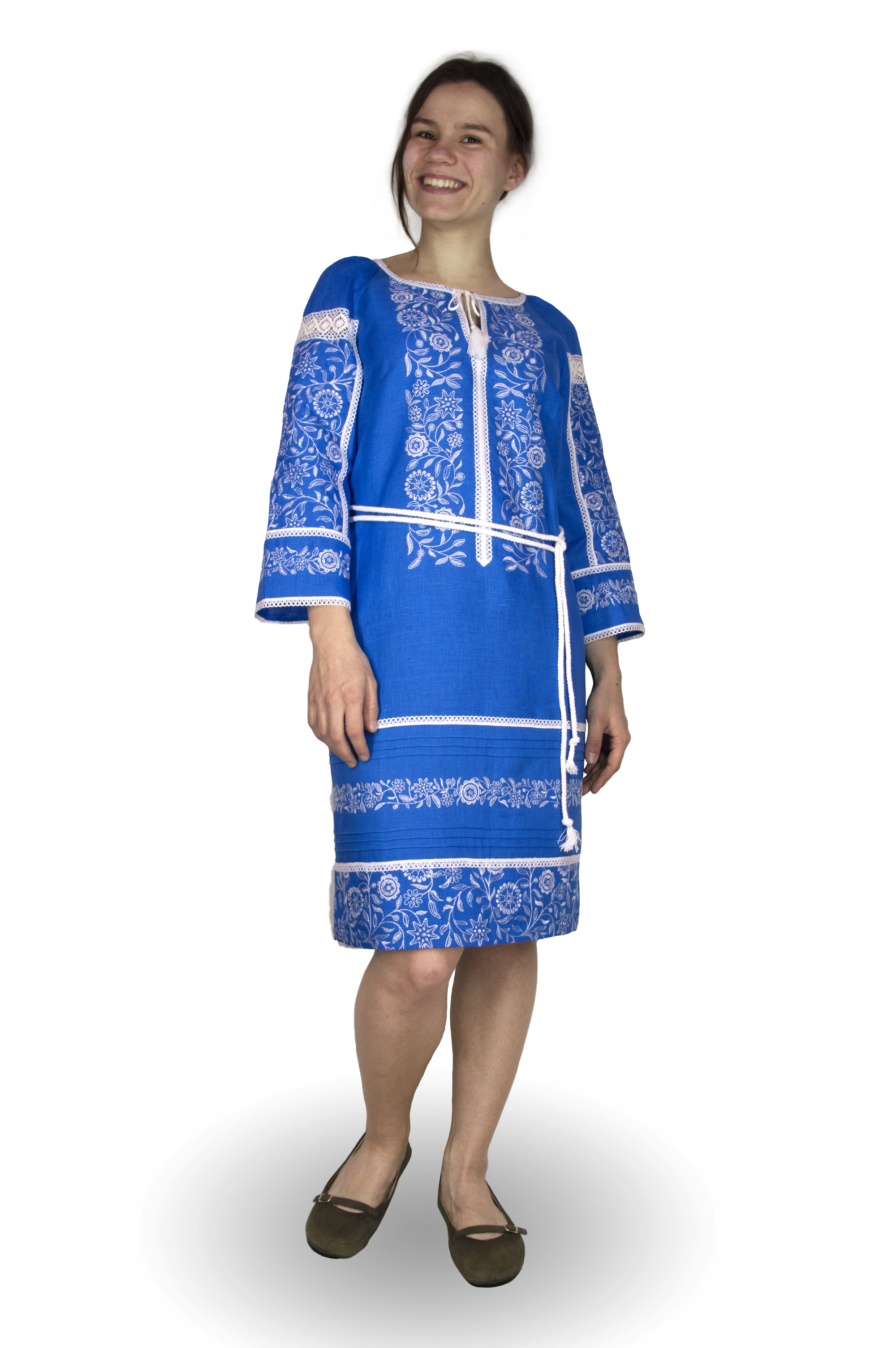 

Платье Галерея льону Источник бирюзовый 52 0050/52/1370