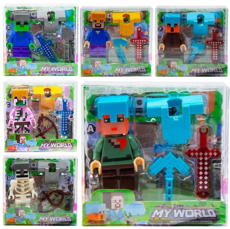 

Набор фигурок Майнкрафт "Minecraft" ABC (6 шт)