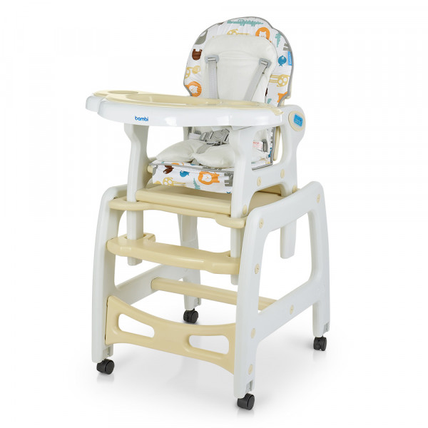 

Стульчик для кормления Bambi M 1563 (animal beige)