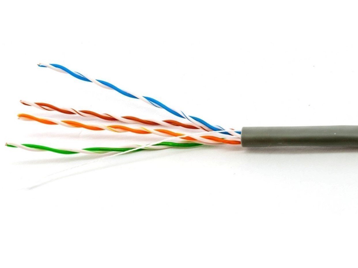 Кабель витая пара Dialan UTP Cat5E 4PR CCA 0,50 мм PVC Indoor 1 м ...