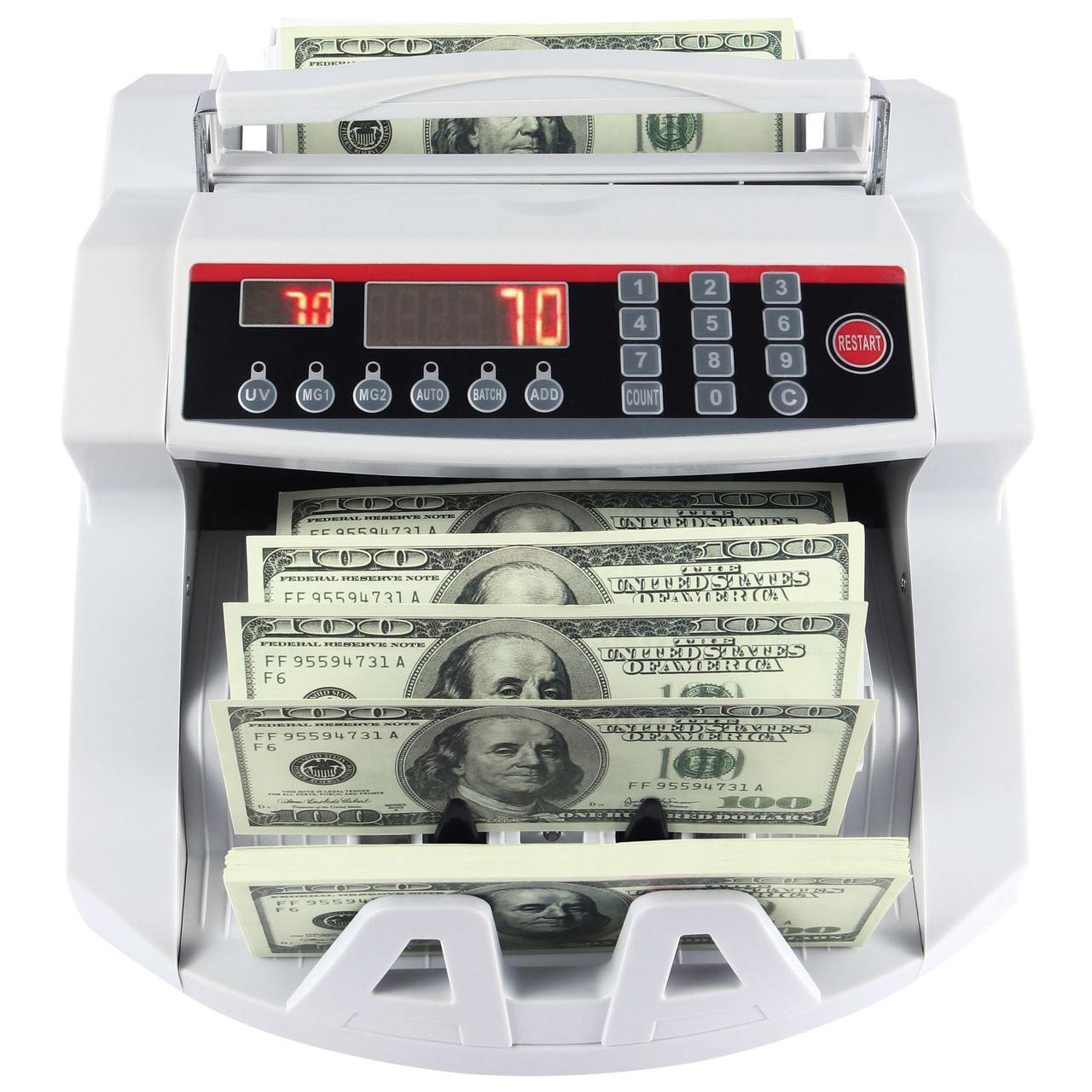 Машинка для счета денег MHZ MG2089 c детектором UV White (018266 ...