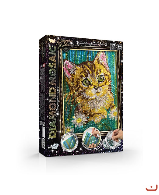 

Алмазная живопись DIAMOND MOSAIC Кот Dankotoys (DM-02-06) (40903)