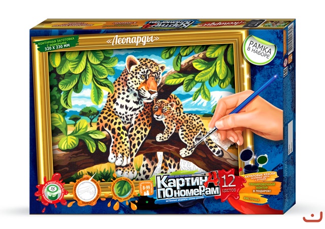 

Картина по номерам Леопарды 320х230 мм Dankotoys (KN-01-03) (101280)