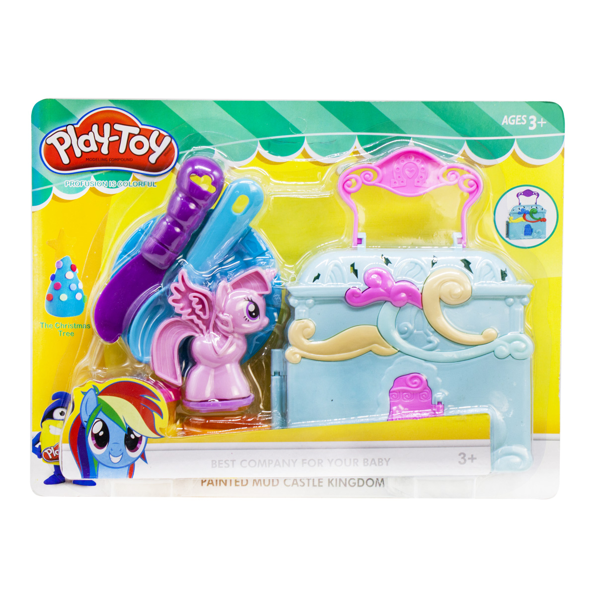 

Набор Play-Toy Пони с чемоданчиком бирюзовый MiC (SM8034) (114907)