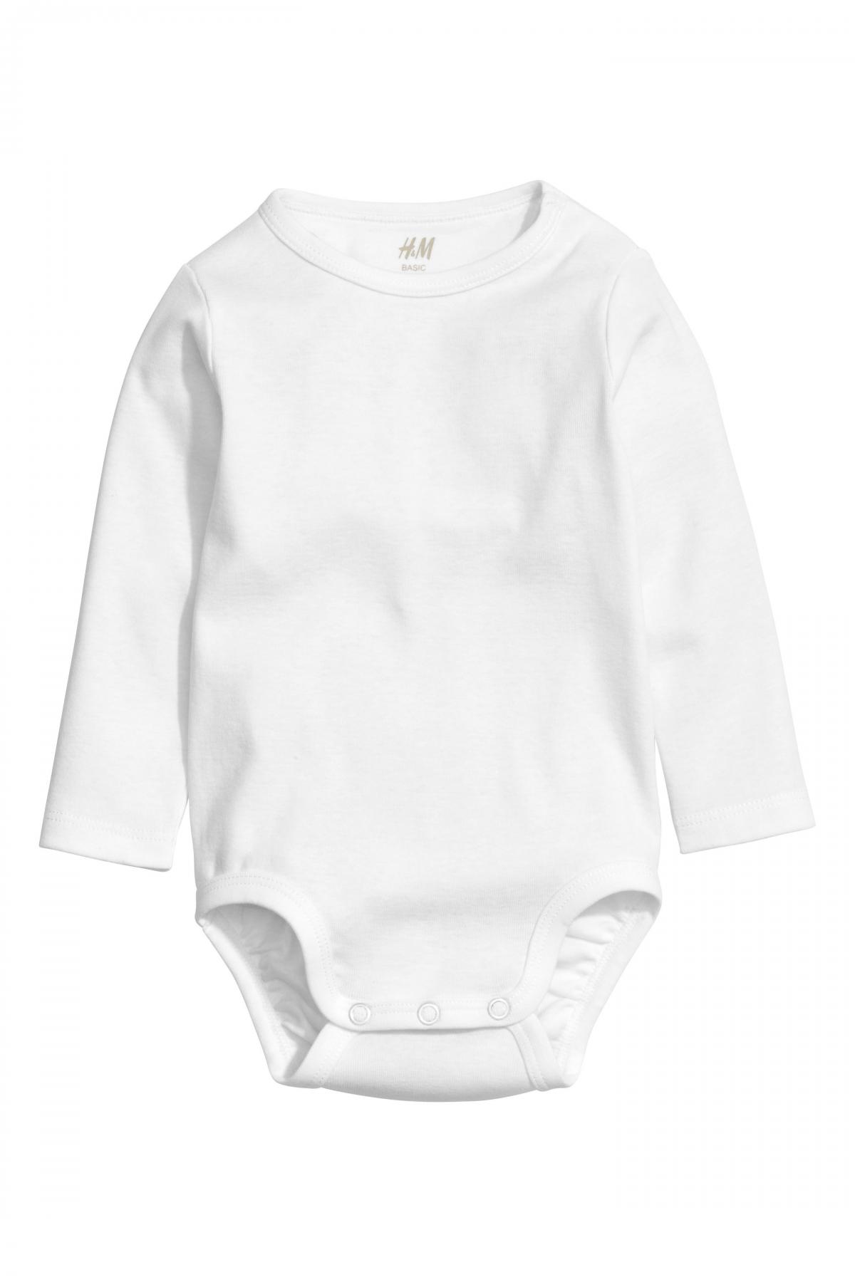 

Боди с длинным рукавом H&M 80 (9-12m) Белые