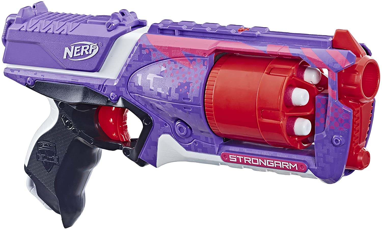 

Бластер Нерф Элит Стронгарм фиолетовый Nerf N-Strike Elite Strongarm