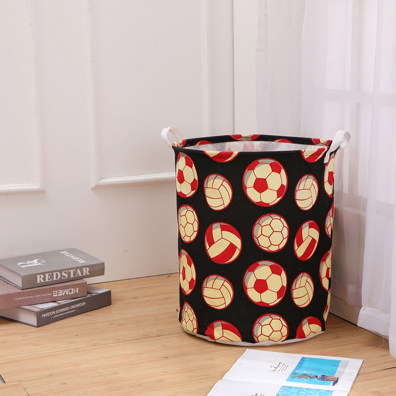 

Корзина для игрушек, белья, хранения Футбольный мяч Berni Home Красный (57262)