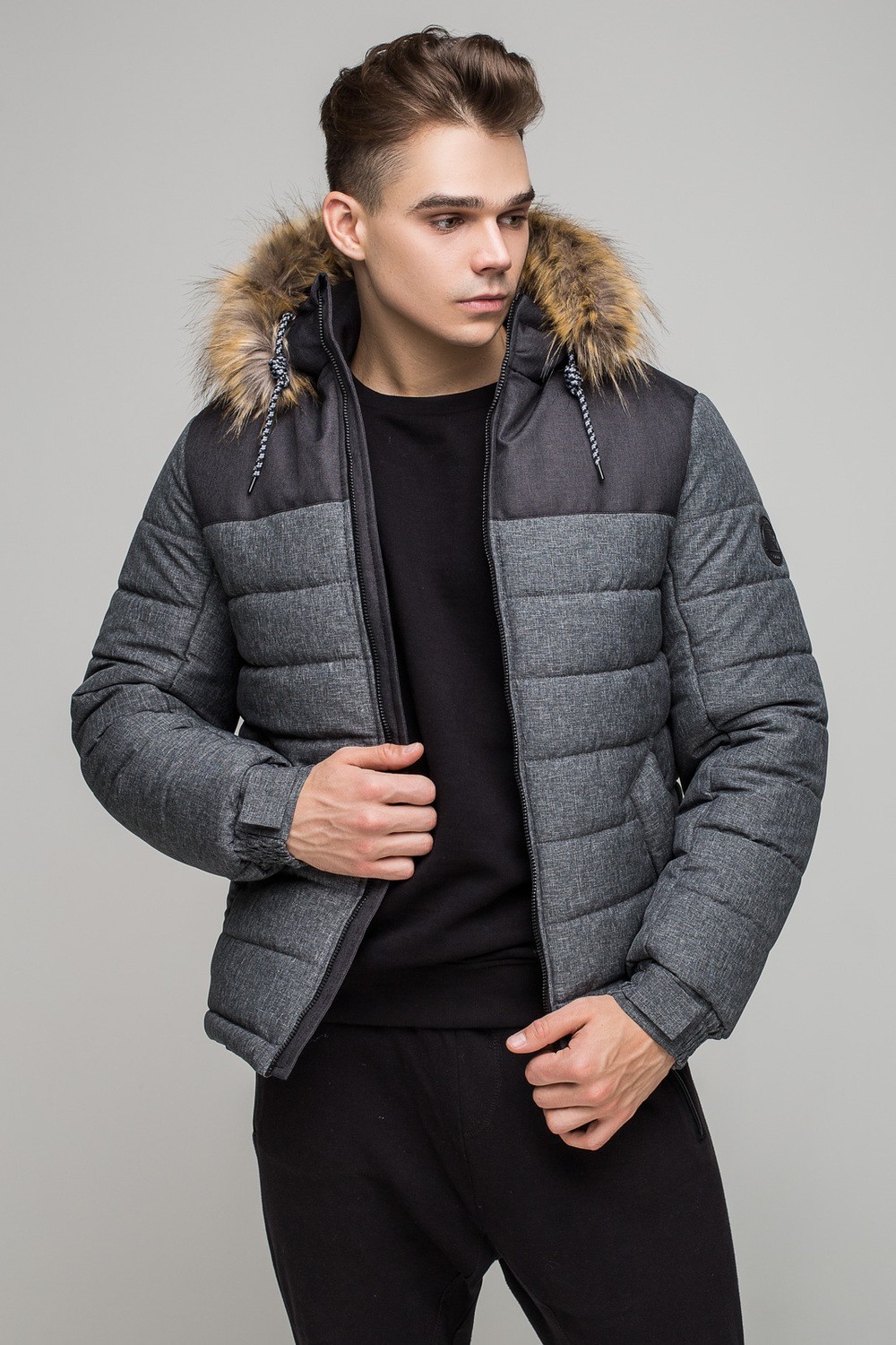 

Куртка Riccardo Short Premium 52 размер Серая