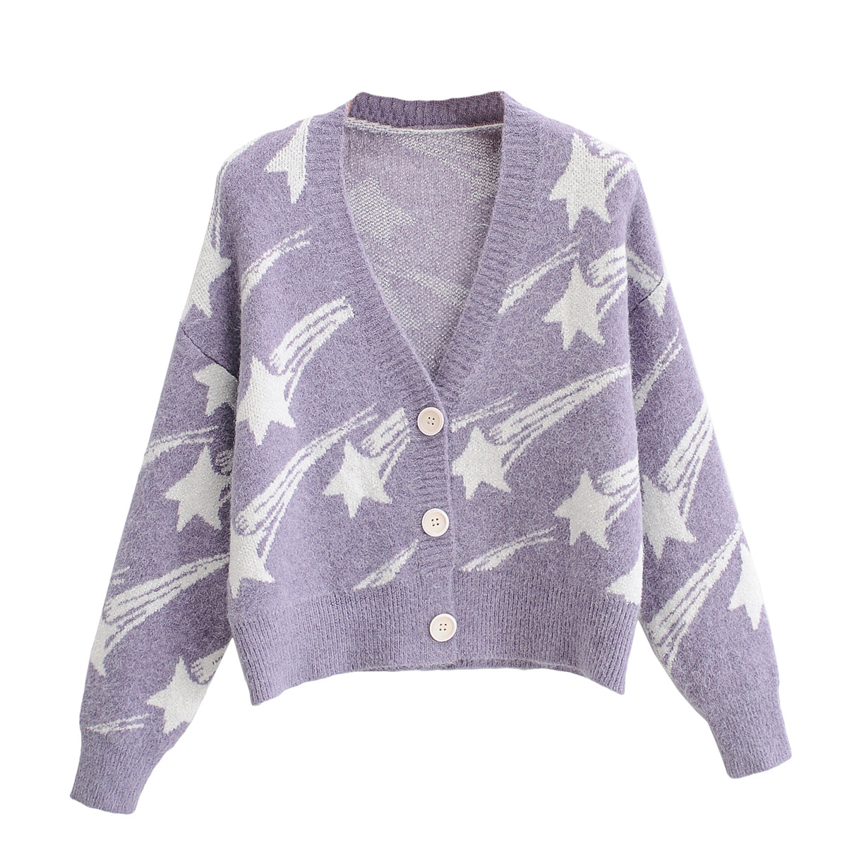 

Кардиган женский на пуговицах Starfall Berni Fashion (One Size) Фиолетовый