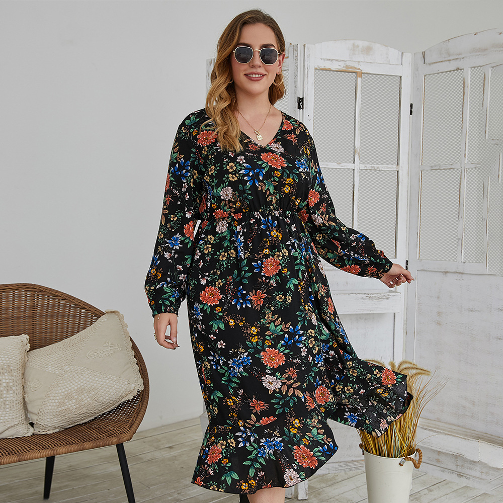 

Платье женское с воланом Dolce vita Berni Fashion PLUS (XXL) Черный
