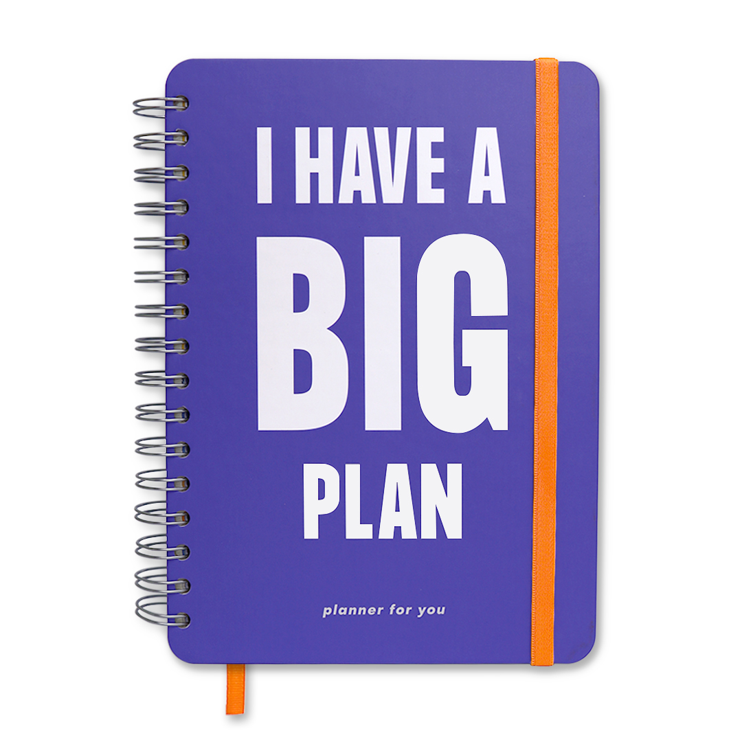 

Большой планер "I have a BIG plan" violet