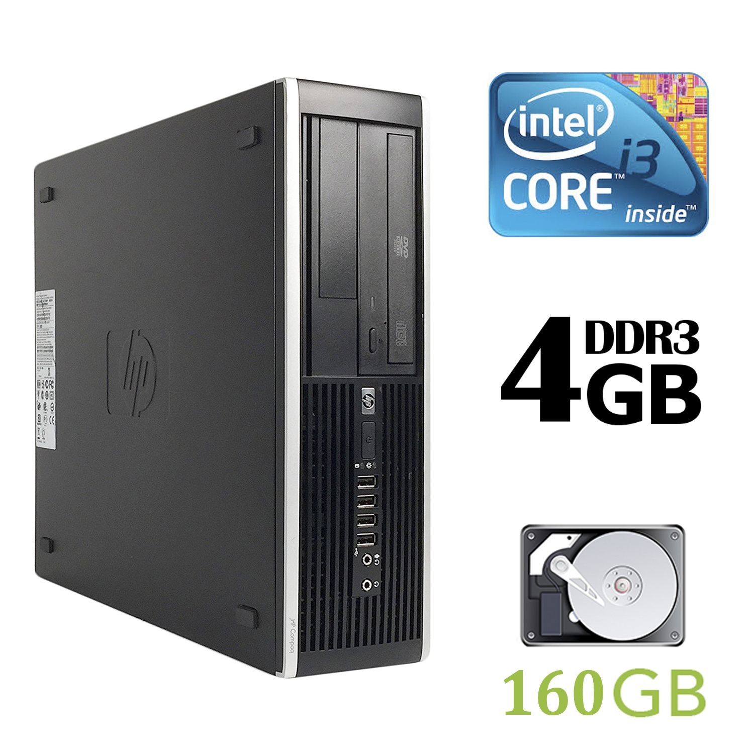 

Б/у HP Compaq 6200 Pro SFF / Intel Core i3-2100 (2 (4) ядра по 3.10 GHz) / 4 GB DDR3 / 160 GB HDD
