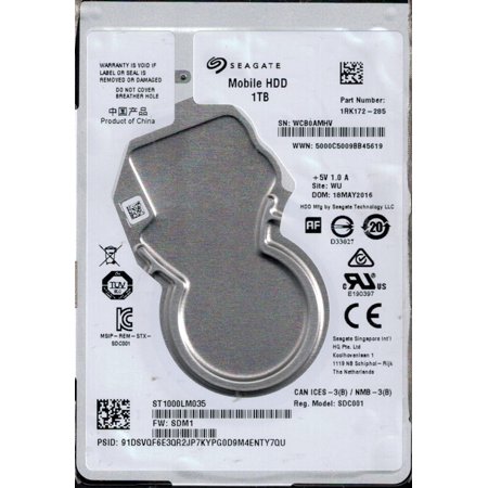 

Жесткий диск Seagate 2.5" 1TB 5400rpm 128MB 7mm (ST1000LM035)