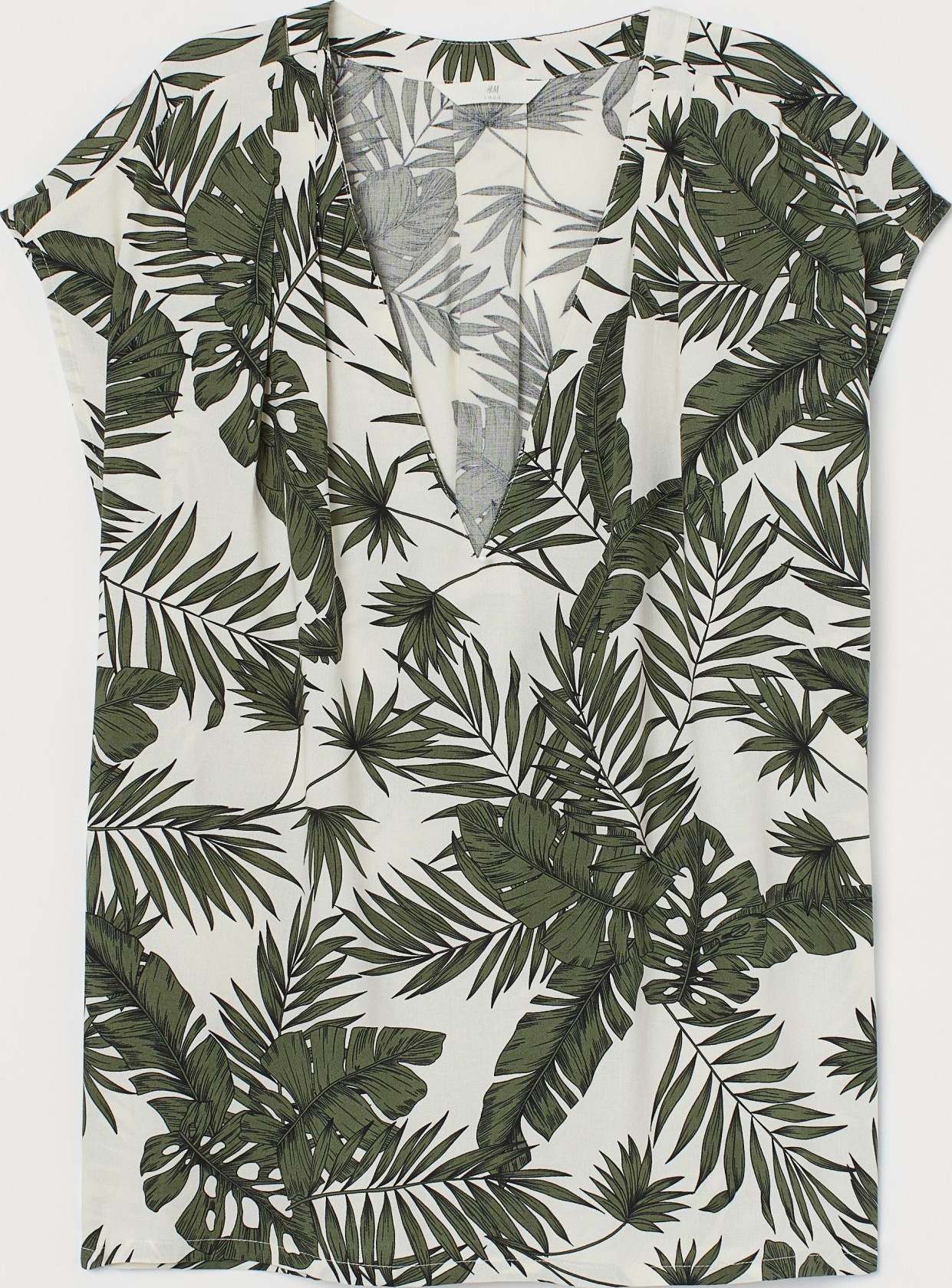 

Блузка H&M 1612-8169531  Белая растения, Блузка H&M 1612-8169531 34 Белая растения