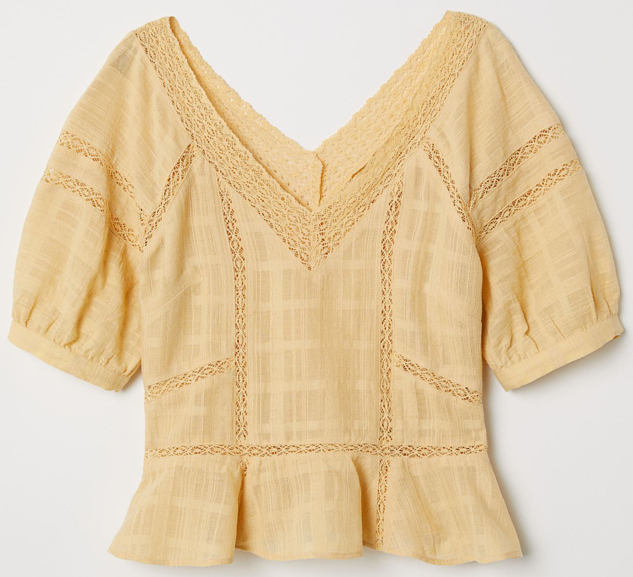 

Блузка H&M 1912-6716918 44 Светло-бежевая