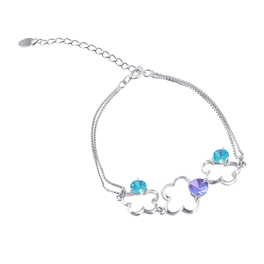 

Серебряный браслет Silvex925 16+5 см с фианитом (вес 4.2 г) модели Б2ФЦ/414