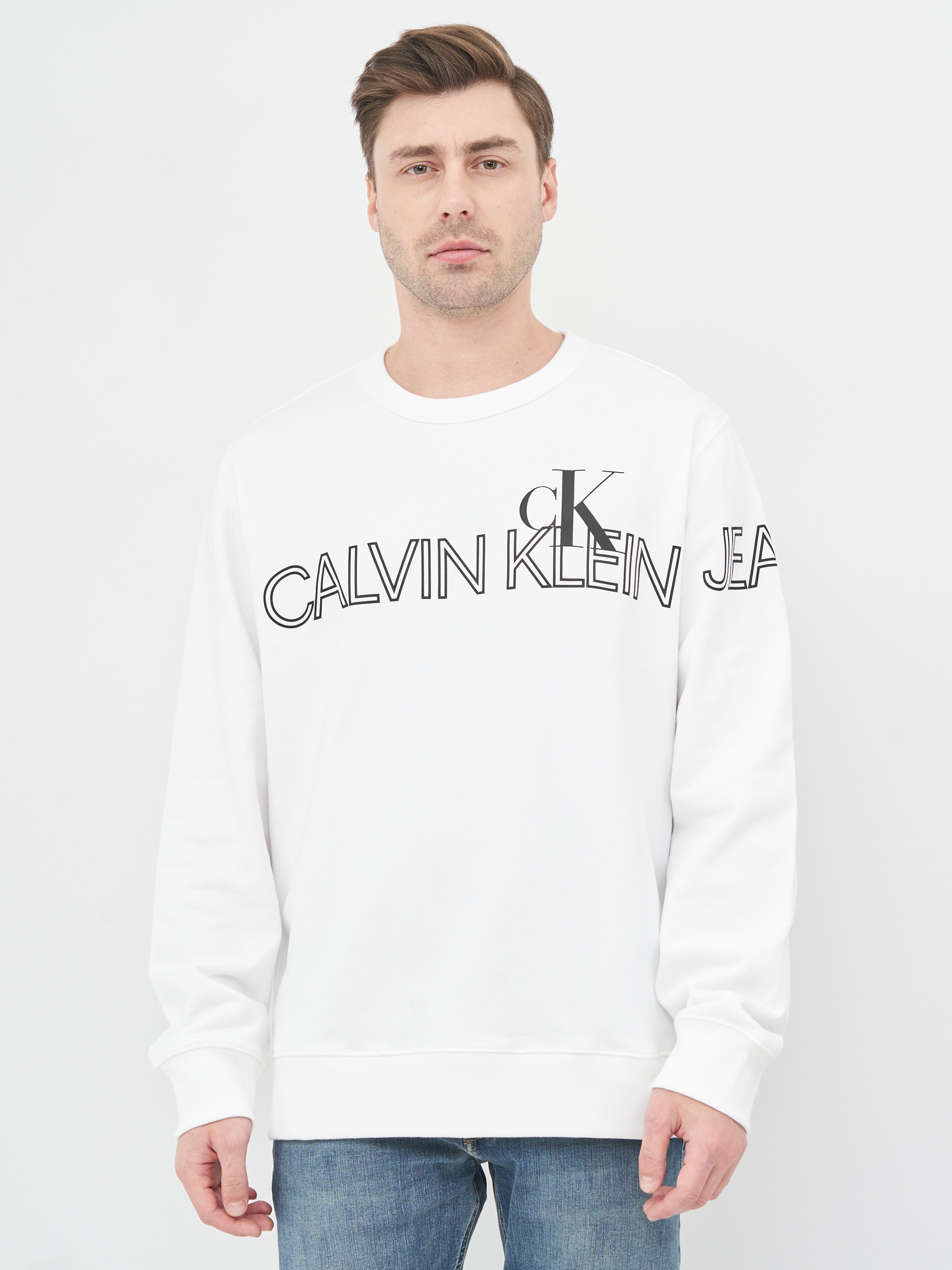 

Свитшот Calvin Klein Jeans Outline Logo Crew Neck J30J316521-YAF L Bright White