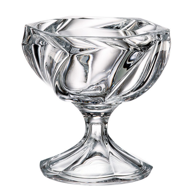 

Конфетница на ноге 21 см. Crystalite Bohemia кристалайт Macao 1 пр.