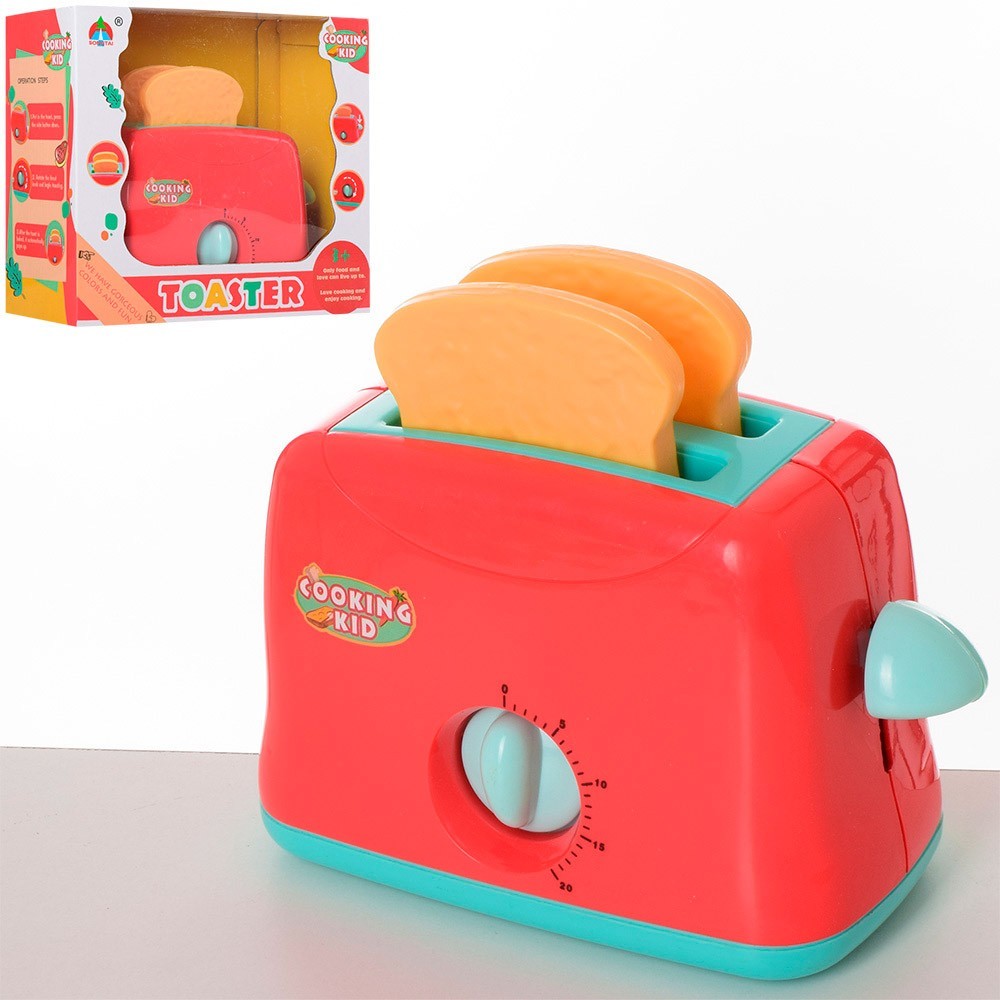 

Тостер Toaster COOKING KID 6206, SongTAI, Таймер-Трещотка, механич., 23-20-10 см