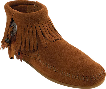 

Женские ботинки Minnetonka Bootie with Concho Brown Suede 38.5
