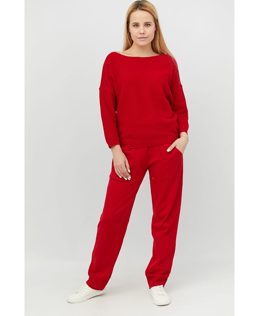 

Костюм Knitwear Soft-Look - Красный, Костюм Knitwear Soft-Look S-M Красный