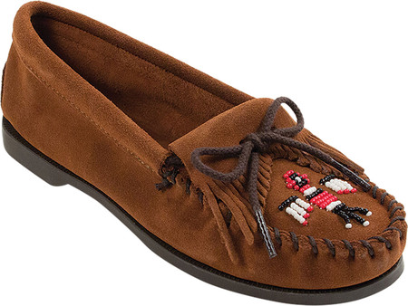

Женские мокасины Minnetonka Thunderbird Suede Boat Sole Medium Brown 38