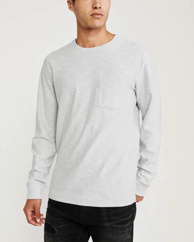 

Лонгслив Abercrombie & Fitch AF8099M XXL Светло-серый