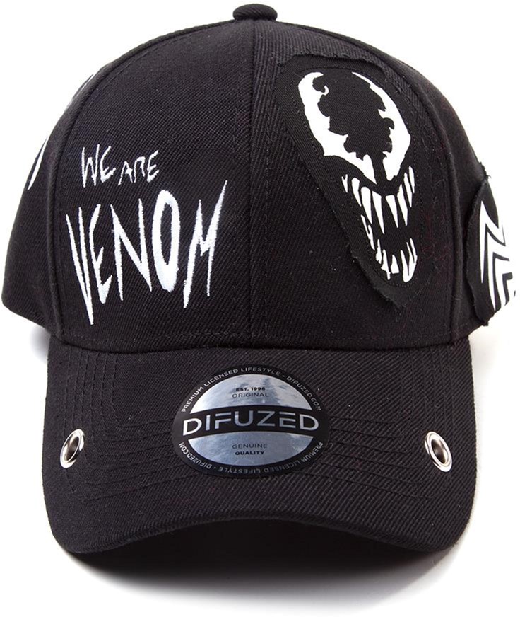 

Кепка Difuzed Marvel - Веном - Venom Grunge Cap With Patches (BA567451MAR)