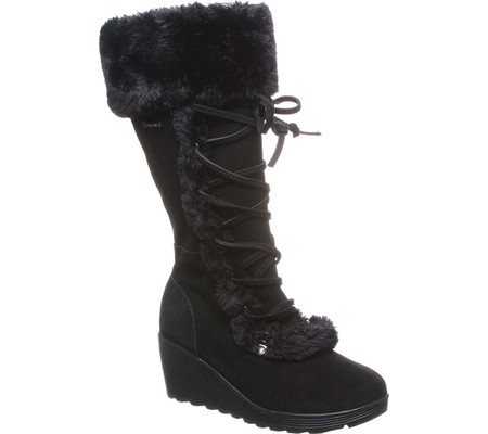 

Женские сапоги Bearpaw Minka Tall Boot Black II Suede/Faux Fur 41