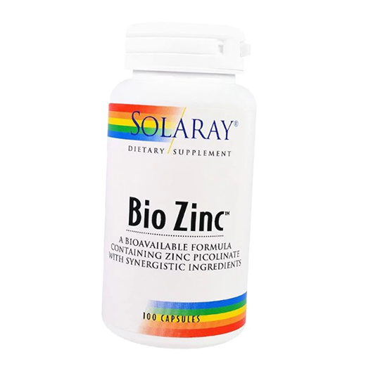 

Цинк и Витамин В6, Bio Zinc, Solaray 100капс (36411007)