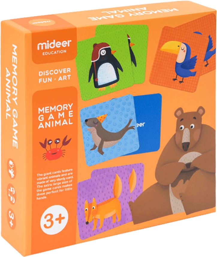 

Настольная игра на запоминание MiDeer Зверята 36 карточек (MD2032)