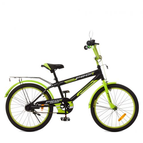

Велосипед детский PROF1 20д. SY2051 Inspirer, черно-салат(мат)
