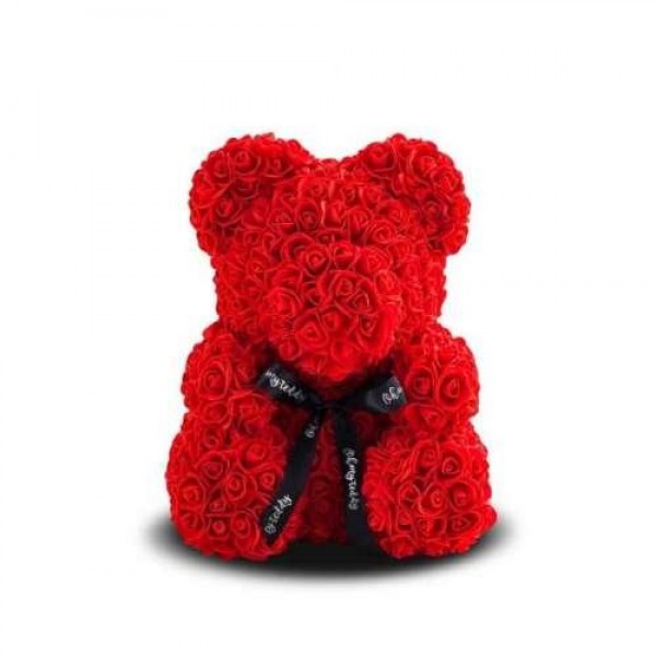 

Мишка из роз Bear of Roses Красный 25 см