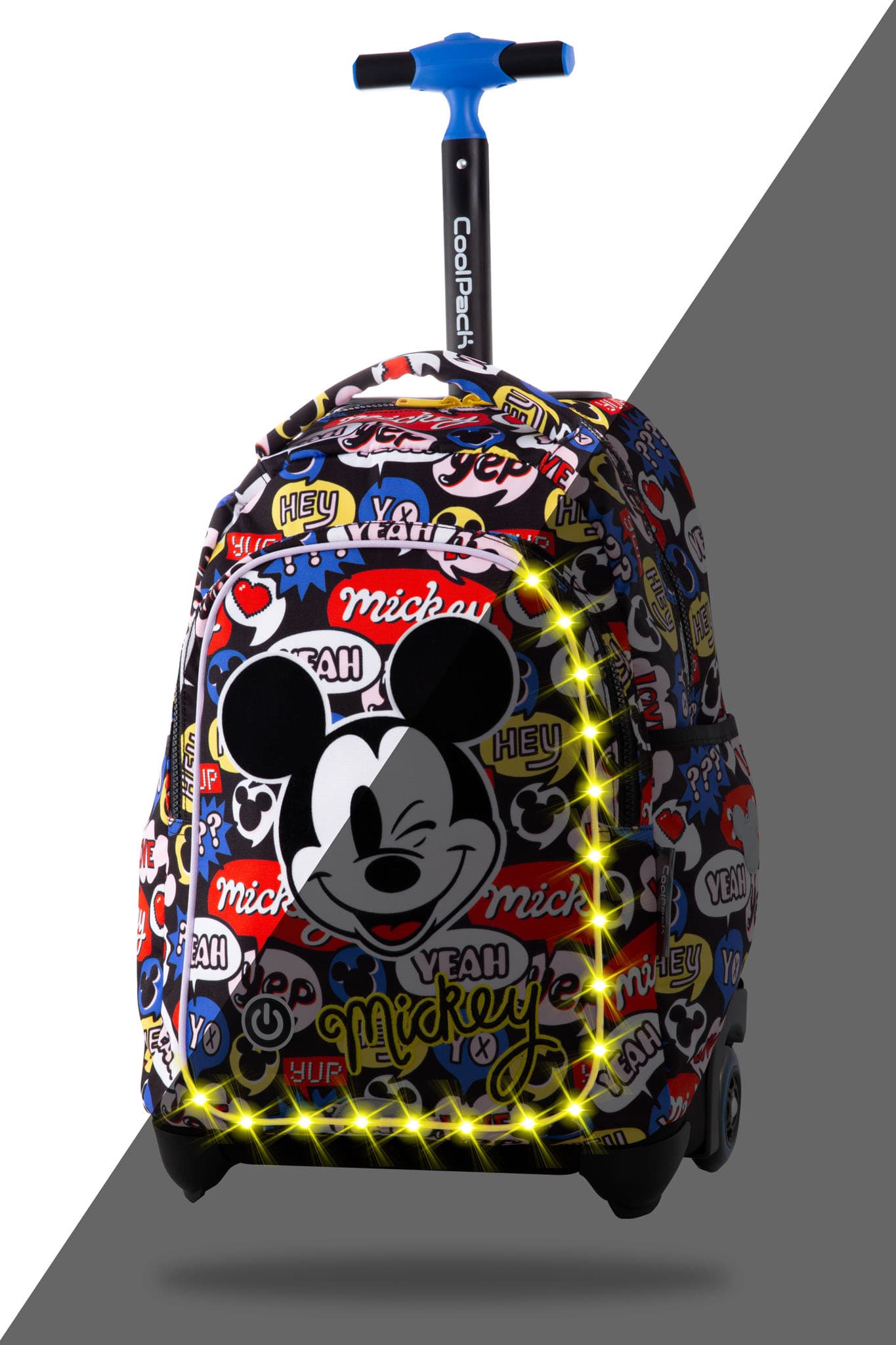 

Рюкзак CoolPack Jack Mickey Mouse на колесах c LED подсветкой 24 л 44х31х19 см (B52300)