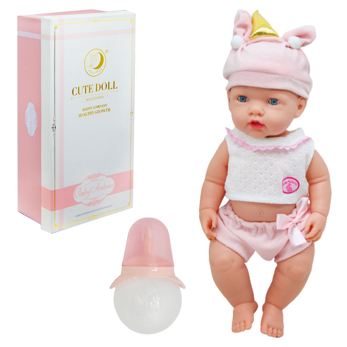 

Пупс с бутылочкой Cute Doll MiC (DH2255B/C/D) (153183)