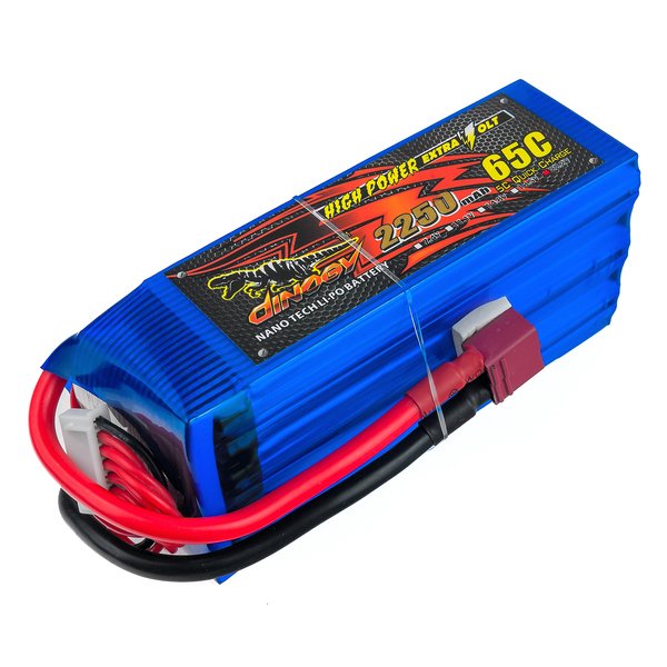 

Аккумулятор Dinogy LiPO 22,2В 2250мАч 6S 65C 106х35х47мм 308г T-Plug (DLC-6S2200H-T)