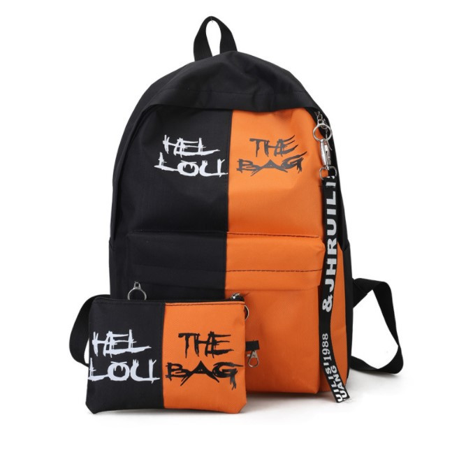 

Рюкзак Jsstore This is Bag Конрастный Черно-оранжевый