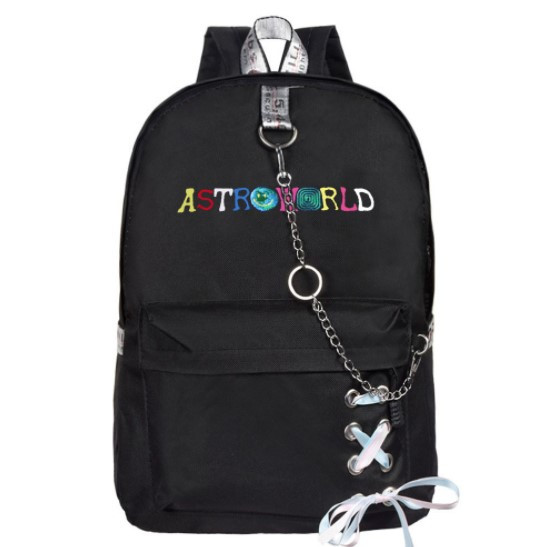 

Рюкзак Jsstore Astroworld с лентами Черный