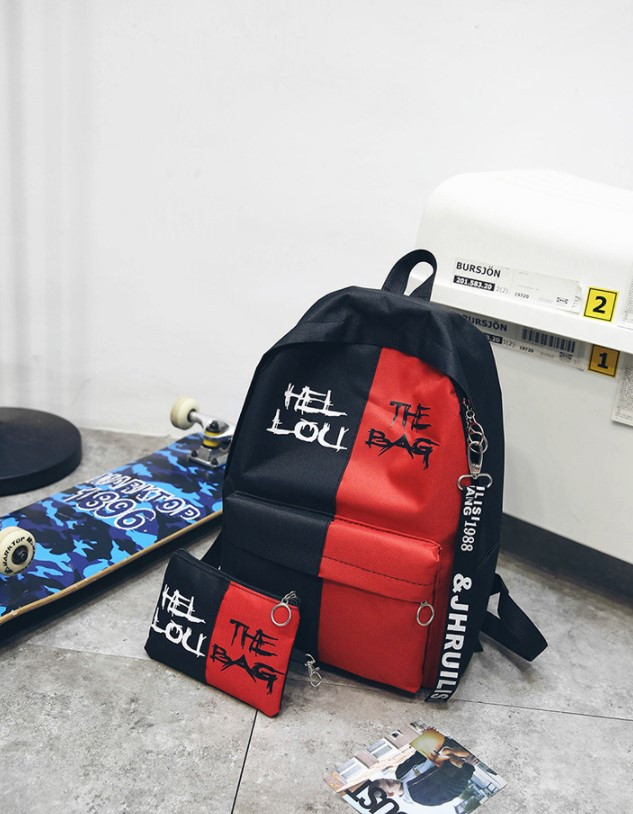 

Рюкзак Jsstore This is Bag Конрастный Черно-красный