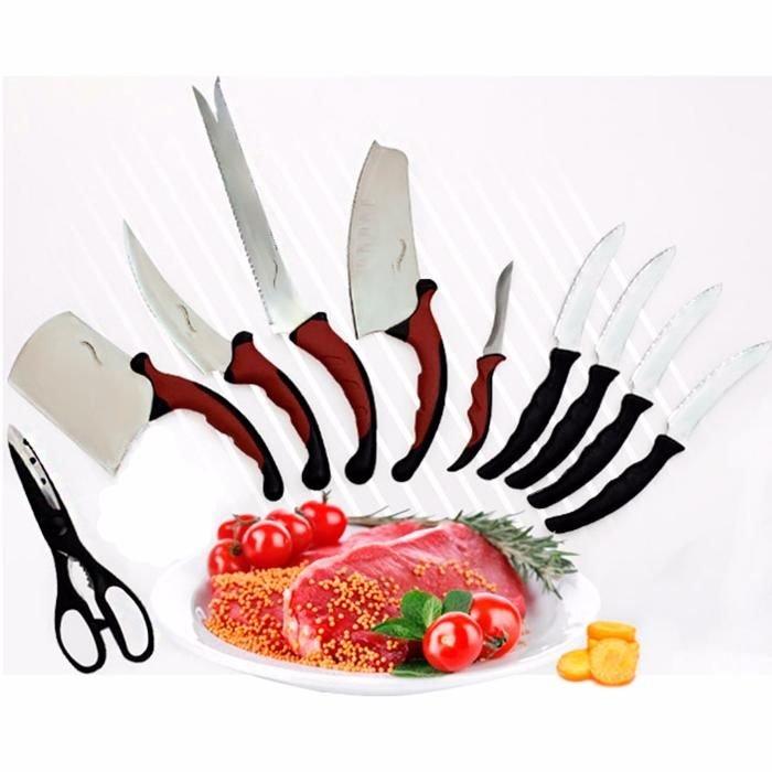 

Набор кухонных ножей Contour Pro Knives Контур про магнитная рейка 11 предметов R130337