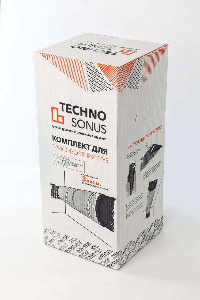 

Комплект для звукоизоляции труб Techno Sonus GI-1 3 пог. м