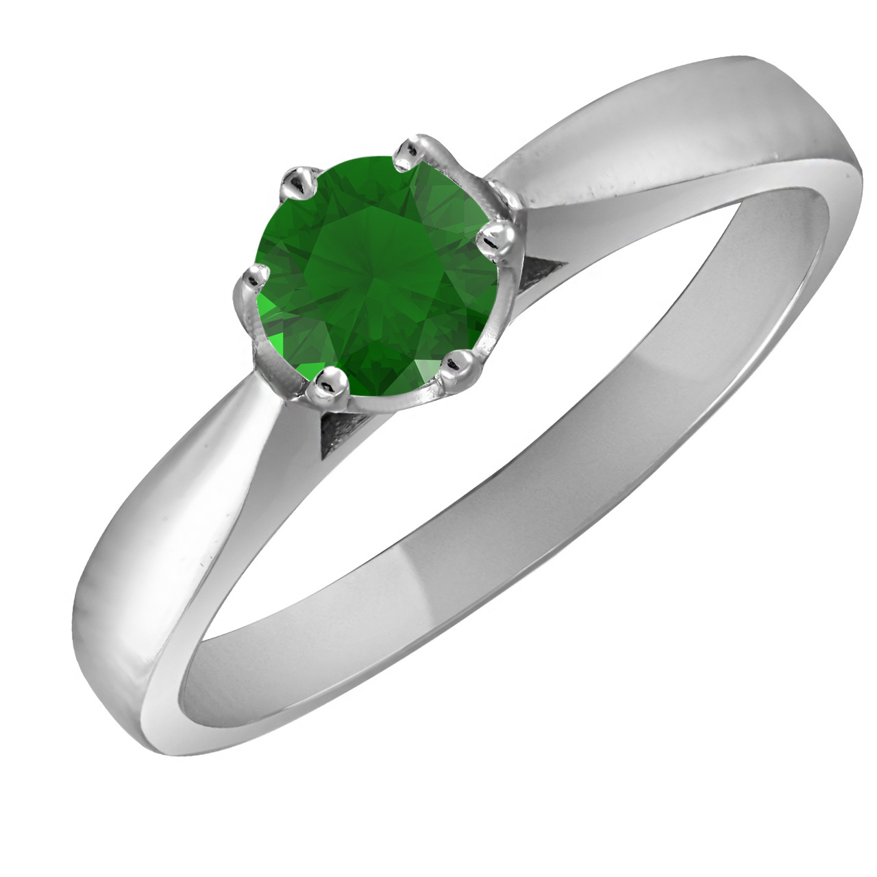 

Кольцо из серебра с зелёным цирконием Twiddle Jewelry 20.5 размер 1.96 г (К015з-20.5)